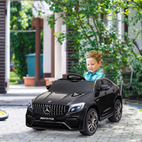 Macchina Elettrica per Bambini 12V con Licenza Mercedes GLA 45 AMG Nera