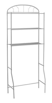 Scaffale Sopra Lavatrice Salvaspazio 69x32x170 cm in Metallo Bianco