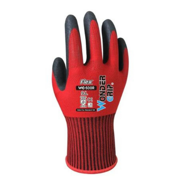 Guanti da lavoro flex universali modello wg-500r colore rosso *** misura large - l, confezione 1