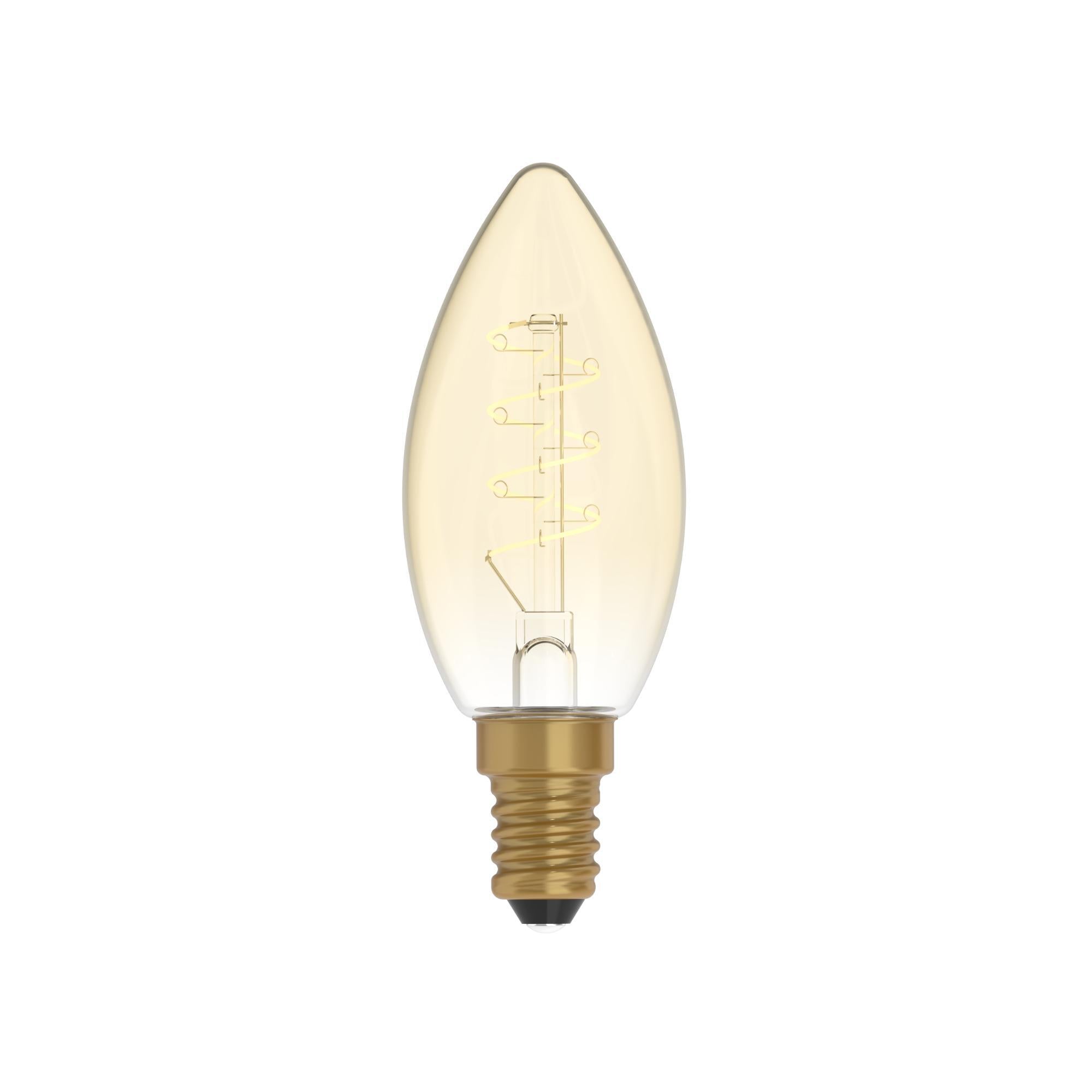 Lampadina led vintage con finitura oro