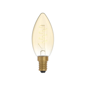 Lampadina led vintage con finitura oro