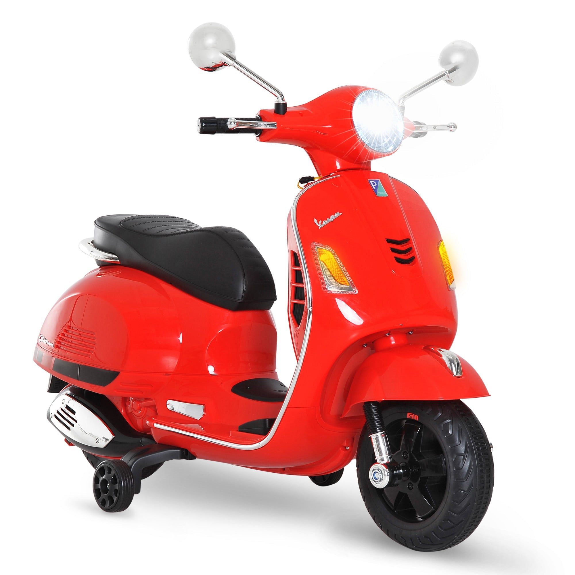 Moto Elettrica per Bambini Piaggio Vespa GTS 6V Rosso