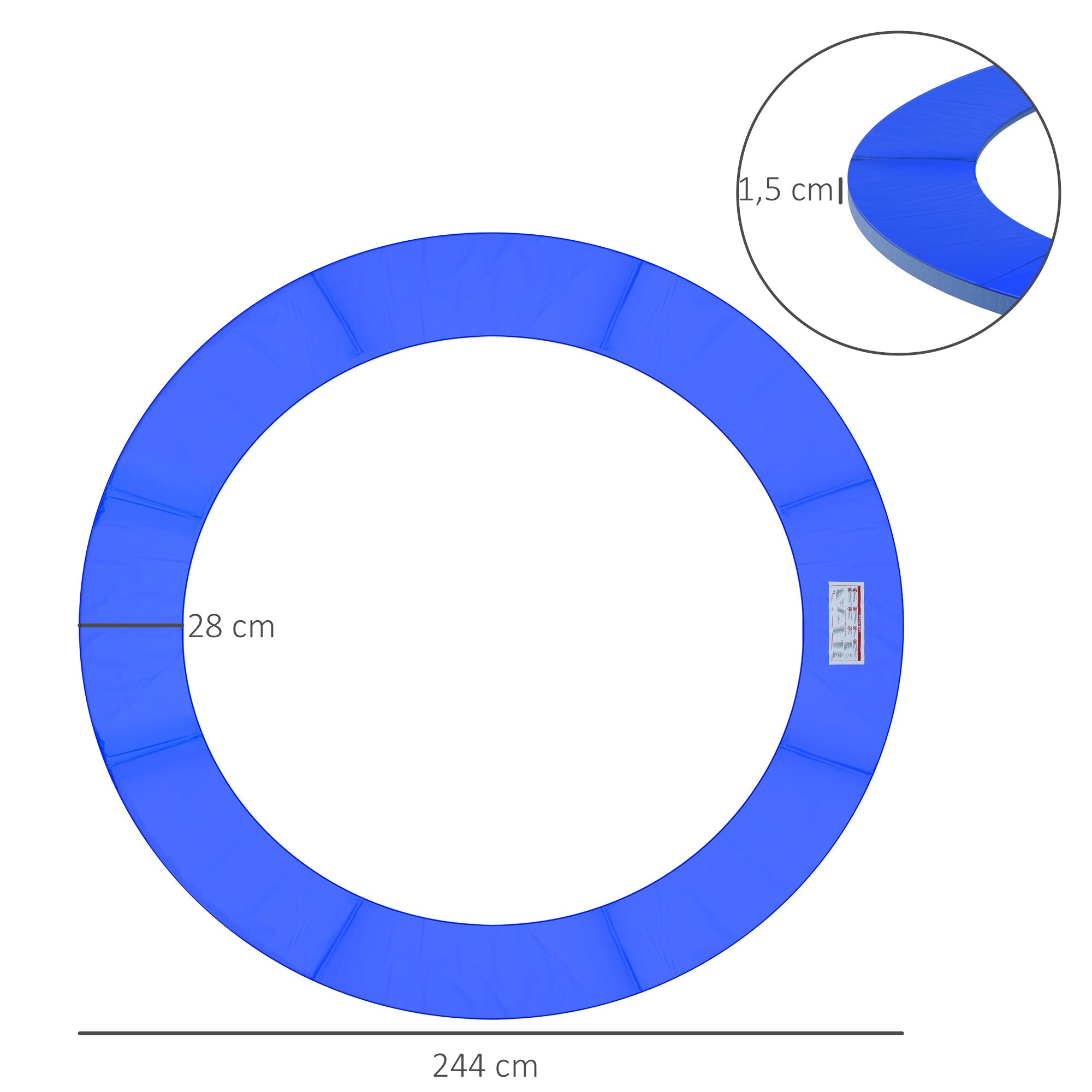 Bordo di protezione per trampolino Ø305 cm  Blu