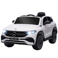 Macchina Elettrica per Bambini 12V con Licenza Mercedes EQA 250 Bianca