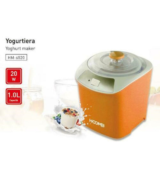 Yogurtiera Macchina Per Gelato Dolce Frutta 1 Lt 20 Watt Hoomei Hm-6520         