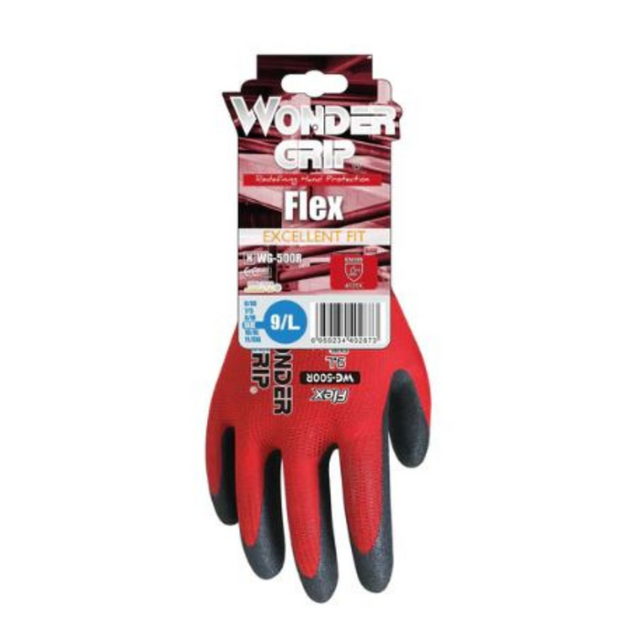 Guanti da lavoro flex universali modello wg-500r colore rosso *** misura large - l, confezione 1