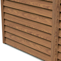 Casetta Box da Giardino Porta Utensili 196x236x208 cm in Acciaio Marrone