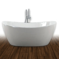 Vasca da bagno free standing 004 acrilico bianco lucido ovale *** misure l160xh68xp80, confezione 1