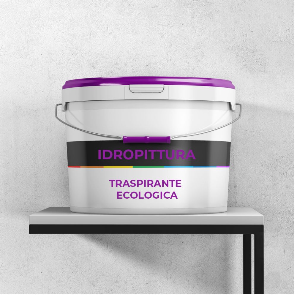 Idropittura bianca traspirante ecologica ad acqua per interni semilavabile *** formato kg 20, confezione 1