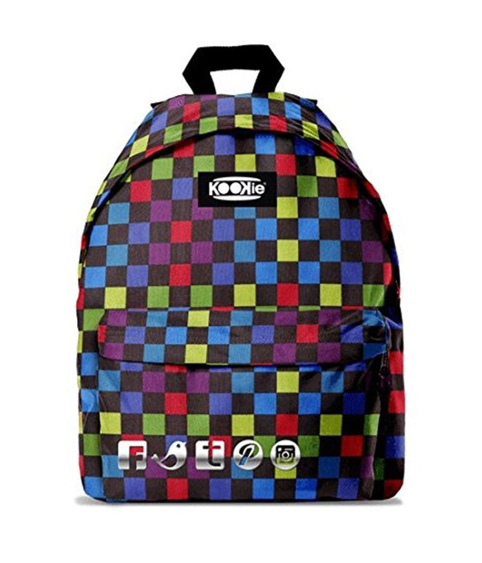 Zaino Kookie Gut Color Fantasia Multicolor Imbottito Scuola Tempo Libero Unisex         