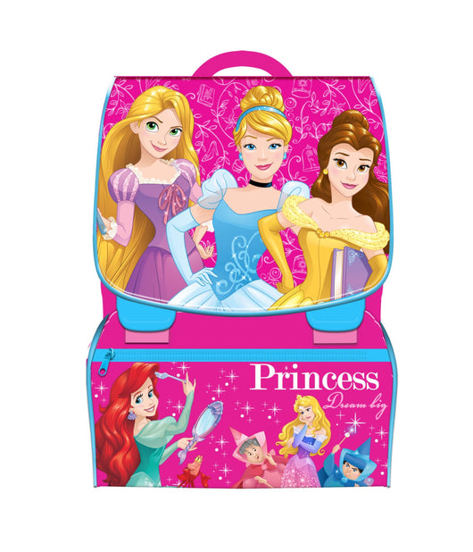 Zaino Scuola Estensibile Disney Principesse Bambine Scuola + Astuccio Completo         