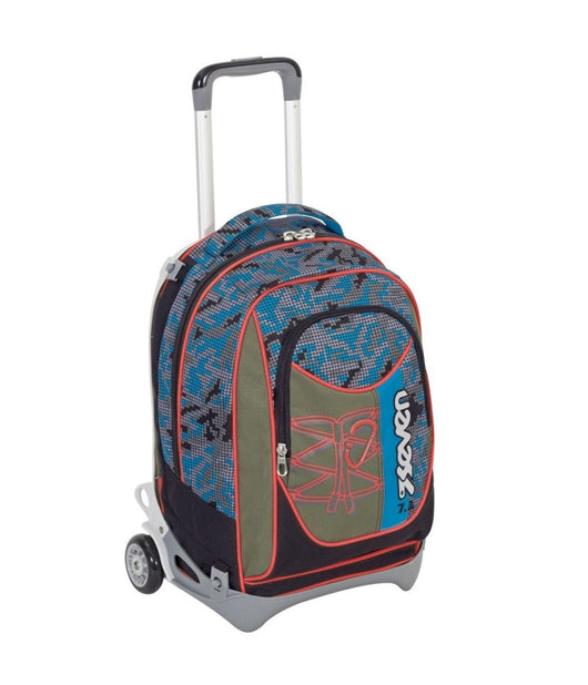 Zaino Scuola  Ragazzi Trolley 3in1 New Jack Bitmap Con Carrello Rimovibile         