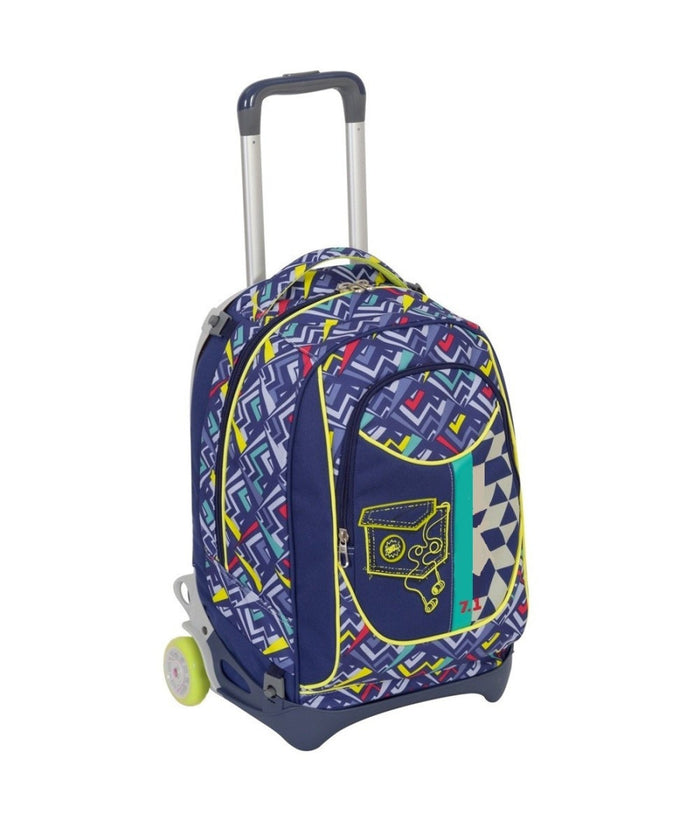 Zaino Scuola Ragazzi Trolley 3in1 New Jack Widget Con Carrello Rimovibile         