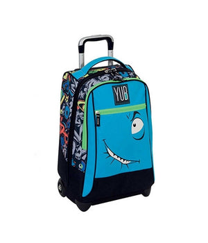 Zaino Trolley Svalvolati Yub Boy Azzurro Ragazzi Scuola Viaggi         