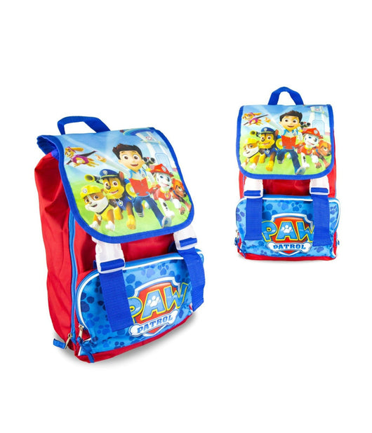 Zaino Zainetto Scuola Elementare Paw Patrol Estensibile Con Tasca Frontale         