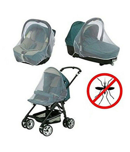 Zanzariera Universale 3 In 1 Per Passeggino Navicelle Seggioloni Auto 140 X 90cm         