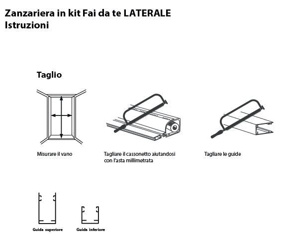 Zanzariere a rullo con cassonetto da 32mm apertura laterale 160x250 Marrone - HDcasa