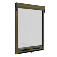 Zanzariera a rullo per finestra scorrevole verticale 100x170cm bronzo - HDcasa