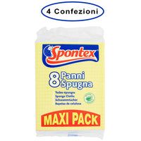 Spontex panni spugna super assorbenti super assorbenti 4 confezioni da 8 spugne