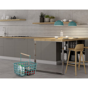 ZESTAS - Set di 2 cestini - semi grandi dimensioni, celeste