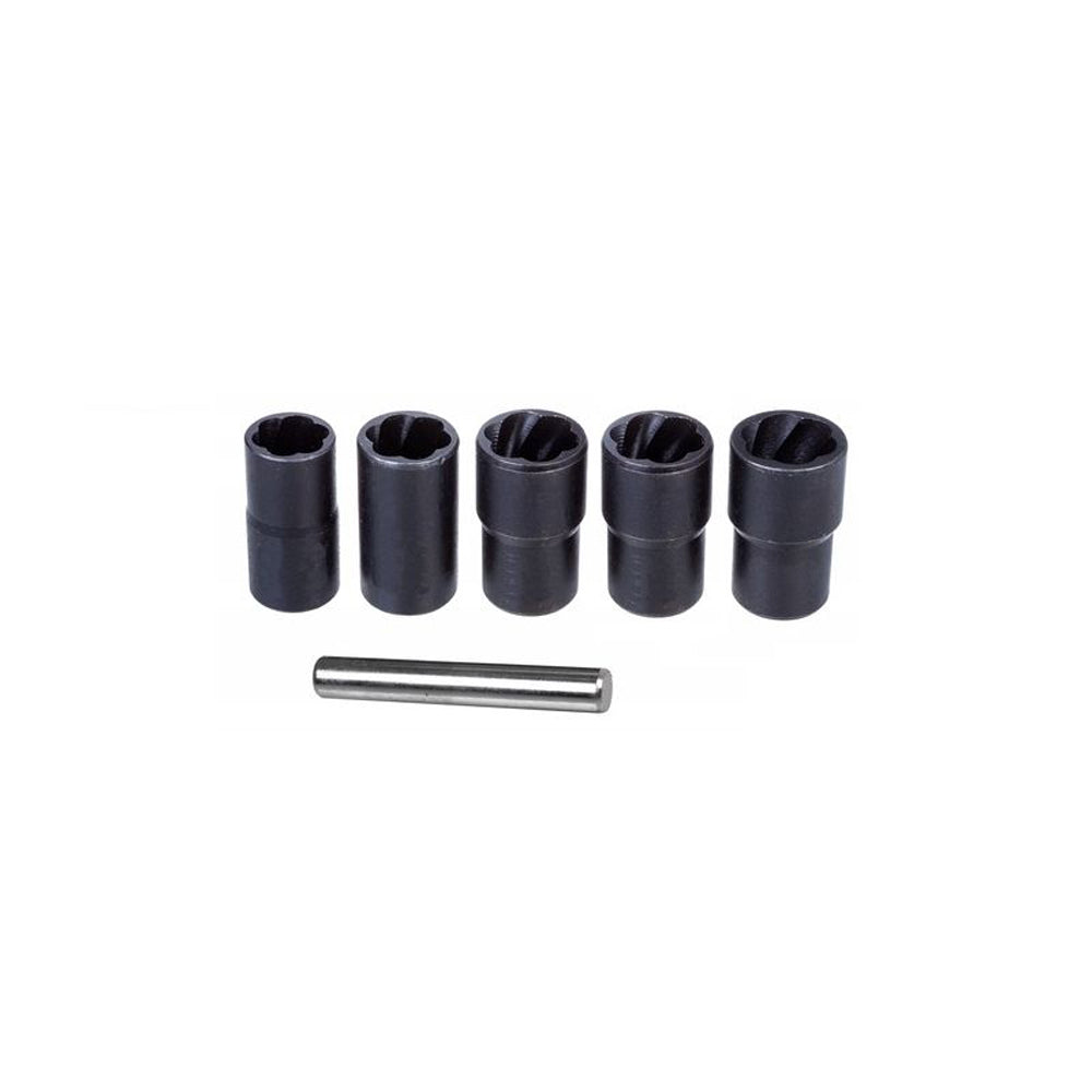 SET 6PZ BUSSOLE 1/2" BORDI PROFILATI PER LAVORAZIONE E RIMOZIONE VITI KRAFT&DELE KD11791