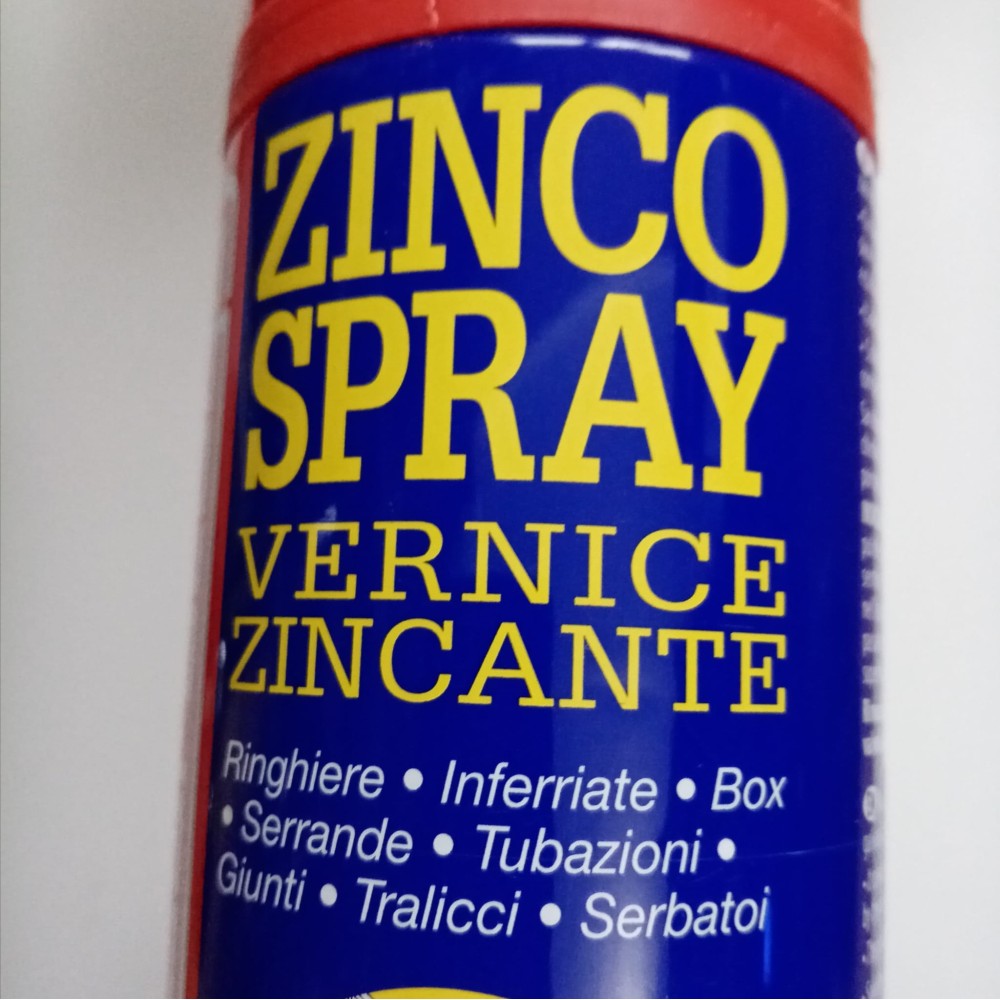 Zinco spray 400ml vernice zincante per galvanizzare a freddo