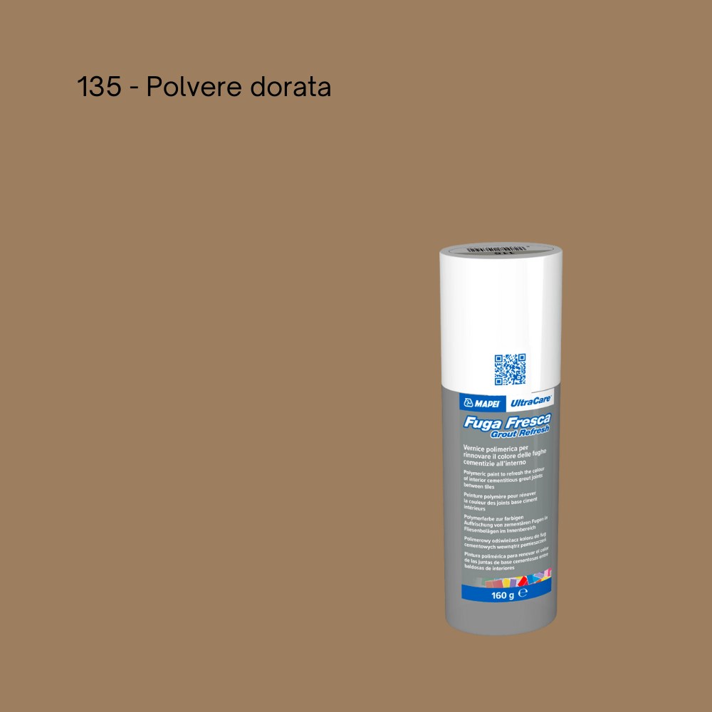 Rinnovo fughe rovinate sbiadite ripristinare pavimento ultracare fuga fresca 160 gr *** colore polvere dorata - 135, ...