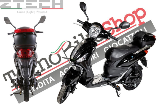 Bici Elettrica Scooter Z-TECH ZT-09-C 500W 20Ah 48V Batteria Piombo colore Nero