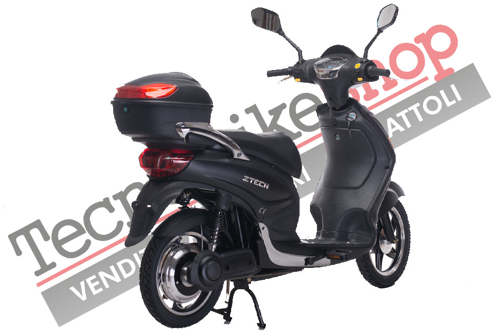 Bici Elettrica Scooter Z-TECH ZT-09-A  250W 12 Ah 48V Batteria Piombocolore Nero Opaco Matt