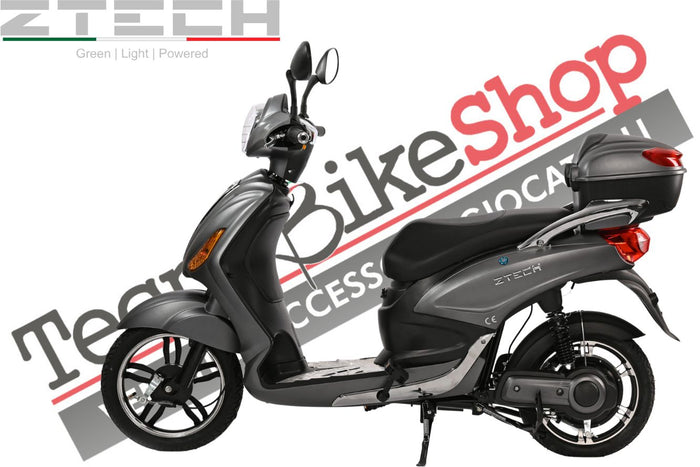 Bici Elettrica Scooter Z-TECH ZT-09-A  250W 12 Ah 48V Batteria Piombocolore Nero Opaco Matt