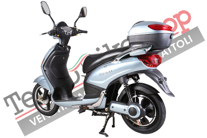 Bici Elettrica Scooter Z-TECH ZT-09-A  250W 12 Ah 48V Batteria Piombocolore Azzurro