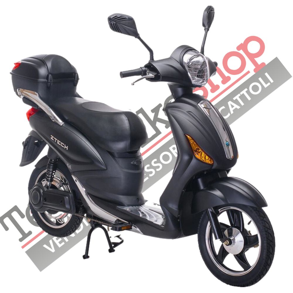 Bici Elettrica Scooter Z-TECH ZT-09-A  250W 12 Ah 48V Batteria Piombocolore Nero Opaco Matt