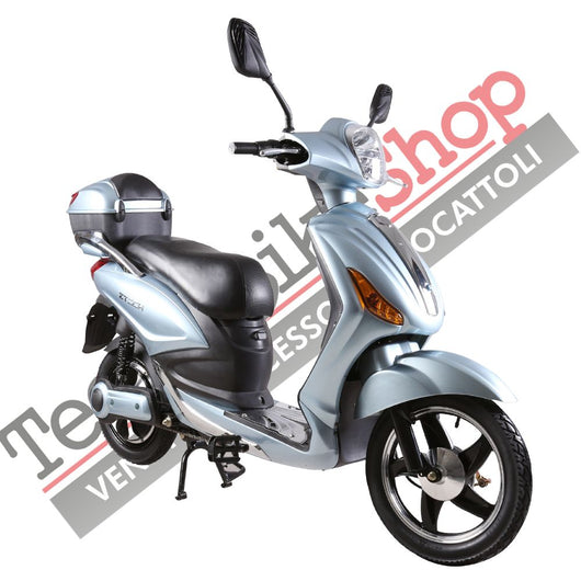 Bici Elettrica Scooter Z-TECH ZT-09-C 500W 20Ah 48V Batteria Piombo colore Azzurro