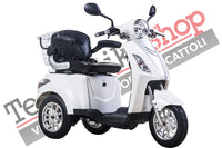 Scooter Z-TECH ZT-15-D  polliciTRILUX PLUS pollici 3 RUOTE Diffperenziale per Disabili e Anziani colore Bianco