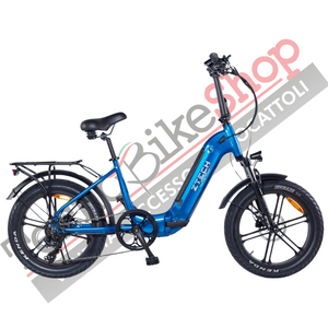 Bicicletta Elettrica Z-Tech ZT-89-K KRONOS 250/500W 48V13Ah Batteria Litio-Blu Metallizzato