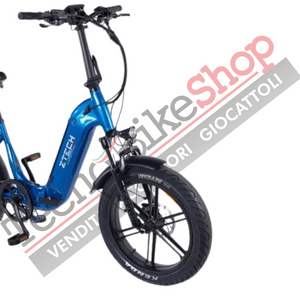 Bicicletta Elettrica Z-Tech ZT-89-K KRONOS 250/500W 48V13Ah Batteria Litio-Blu Metallizzato