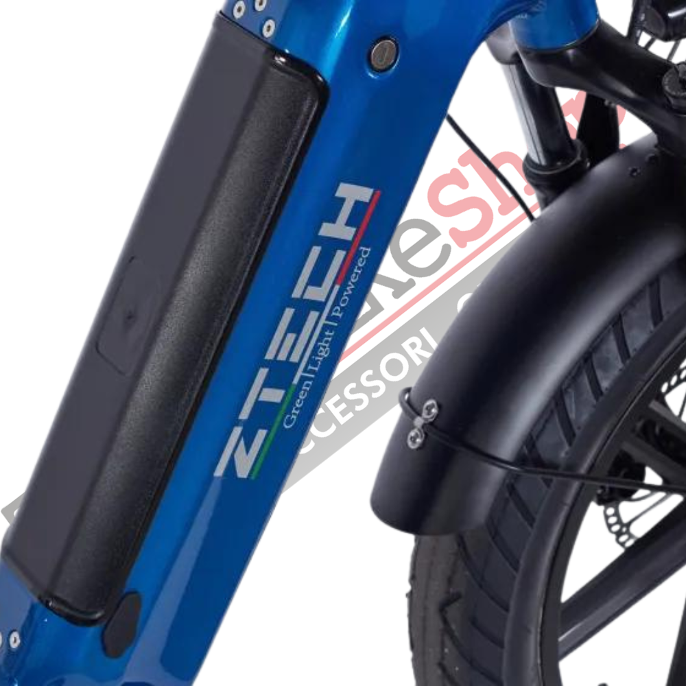 Bicicletta Elettrica Z-Tech ZT-89-K KRONOS 250/500W 48V13Ah Batteria Litio-Blu Metallizzato