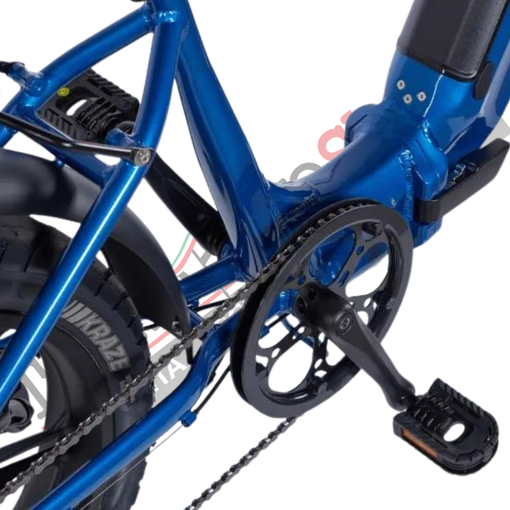 Bicicletta Elettrica Z-Tech ZT-89-K KRONOS 250/500W 48V13Ah Batteria Litio-Blu Metallizzato