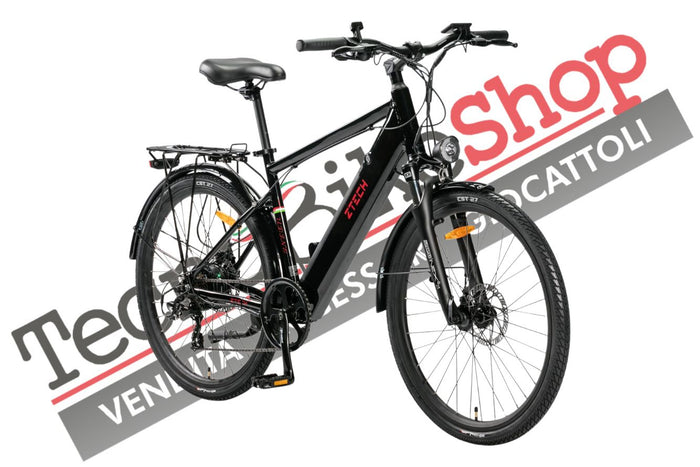 Bicicletta Elettrica A Pedalata Assistita Z-Tech ZT-84 Udine 36v 12ah colore Nero