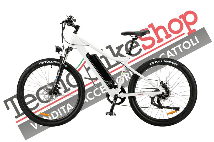 Bicicletta Elettrica A Pedalata Assistita Z-Tech ZT-85 Maira 250W 36V 12Ah colore Bianco