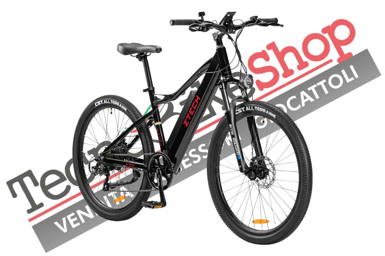 Bicicletta Elettrica A Pedalata Assistita Z-Tech ZT-85 Maira 250W 36V 12Ah colore Nero